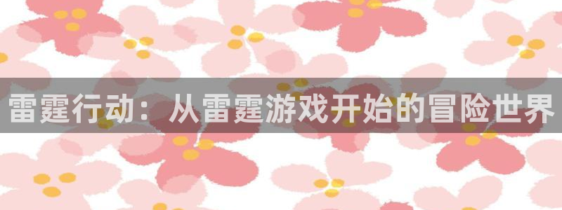 欧陆娱乐客服服务：雷霆行动：从雷霆游戏开始的冒险世界